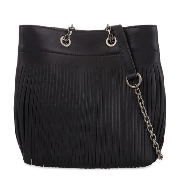 MaxMara Handbags - NWT Max Mara beautiful fringe leather bucket bag